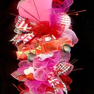 Be Mine Red Truck Valentine swag